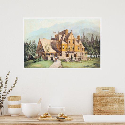 Poster Maisons de style victorien (Cuisine)