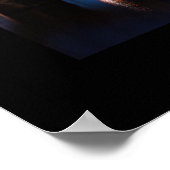 Poster Maisons du canal d'Amsterdam la nuit (Coin)