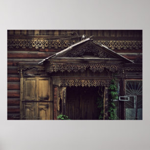 Poster Maisons en bois de Sibérie (projet par vladstudio.