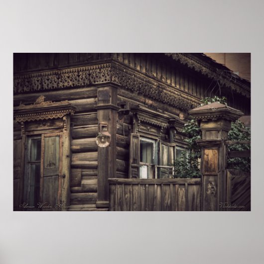Poster Maisons en bois de Sibérie (projet par vladstudio. (Devant)