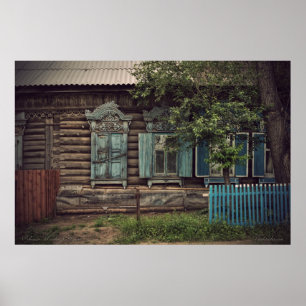 Poster Maisons en bois de Sibérie (projet par vladstudio.