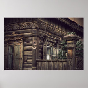 Poster Maisons en bois sibériennes (projet par