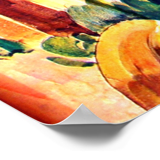 Poster Maisons en Brienz, Suisse (Coin)