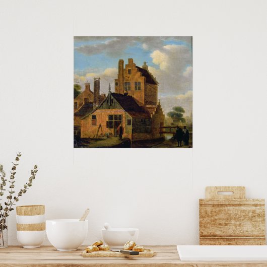 Poster Maisons en brique (Cuisine)