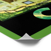 Poster Maisons en Québec, Canada, voyage vintage (Coin)