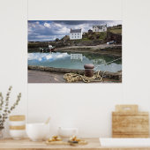 Poster Maisons Et Bateaux Le Long De L'Eau (Cuisine)