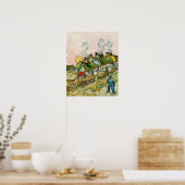 Poster Maisons et figure (1890) par Vincent Van Gogh (Cuisine)