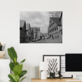 Poster Maisons Européennes de Style à Pan de Bois (Bureau à domicile)