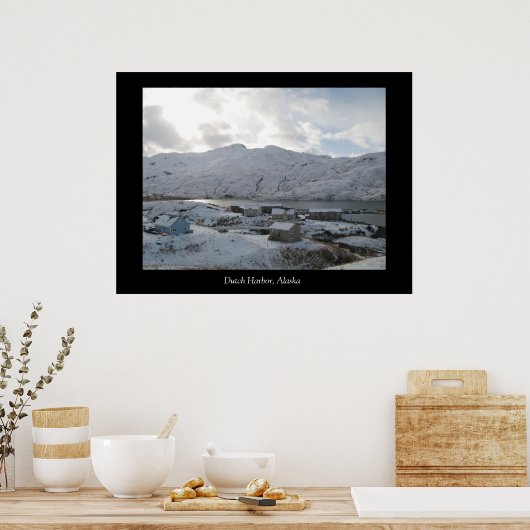 Poster Maisons hollandaises, hollandais Harbour, Alaska (Cuisine)