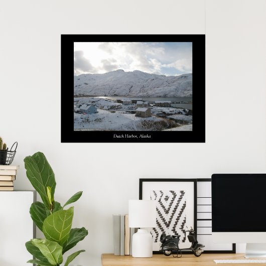 Poster Maisons hollandaises, hollandais Harbour, Alaska (Bureau à domicile)