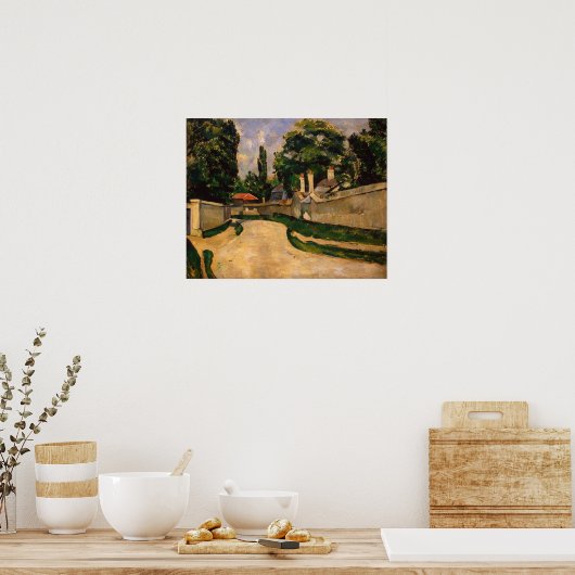 Poster Maisons le long d'une route, vers 1881 (Cuisine)