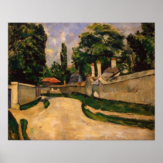 Poster Maisons le long d'une route, vers 1881 (Devant)