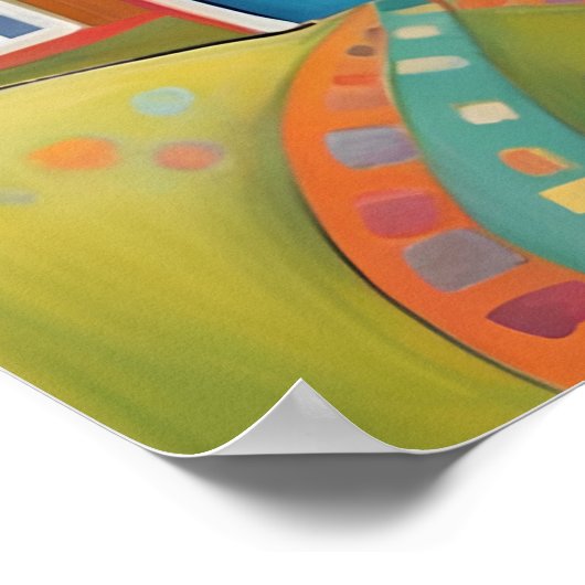 Poster Maisons lunaires (Coin)