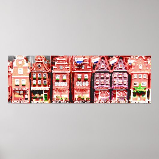 Poster Maisons miniatures d'Amsterdam (Devant)