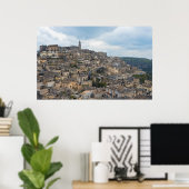 Poster Maisons Sassi, Matera, Basilicate, Italie (Bureau à domicile)