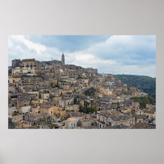 Poster Maisons Sassi, Matera, Basilicate, Italie (Devant)