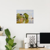 Poster Maisons sur l'Achterzaan (1871) par Claude Monet (Bureau à domicile)