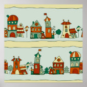 Poster Maisons Wonky (Devant)