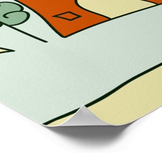 Poster Maisons Wonky (Coin)