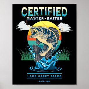 Poster Maître Byiter Certifié Drôle de Pêche