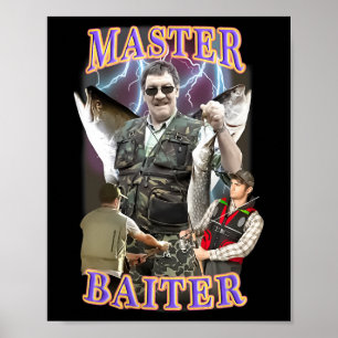 Poster Maître Byiter Vintage Byss Pêche Drôle Angler