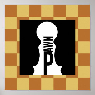 POSTER MAÎTRE CHESS ORIGINAL BY MASANSER