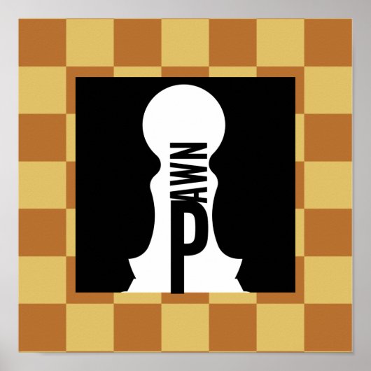 POSTER MAÎTRE CHESS ORIGINAL BY MASANSER (Devant)