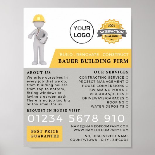 Poster Maître Constructeur, Constructeur, Constructeurs A (Devant)