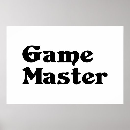 Poster Maître de Jeu (Devant)