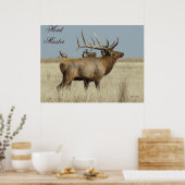 Poster Maître de troupeau de wapitis E4 (Cuisine)