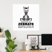 Poster Maître de Zebrate, Zebra (Bureau à domicile)