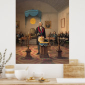 Poster Maître Freemason Washington 1870 (Cuisine)