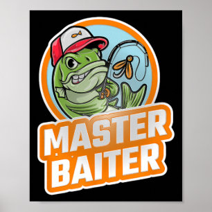 Poster Maître Iter Vintage B Pêche Drôle Pêcheur 1 