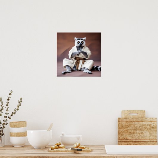 Poster Maître Lemur (Cuisine)