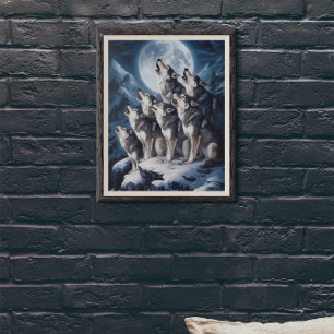 Poster Majesté de la Lune du loup