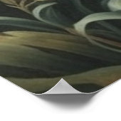 Poster Majesté dorée à baldaquin Ara écarlate et Ananas (Coin)