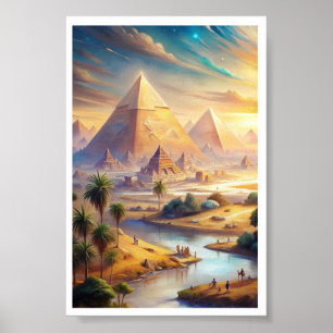 Poster "Majesté éternelle : Vie sous les pyramides"