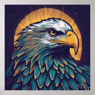 Poster Majestic Bald Eagle