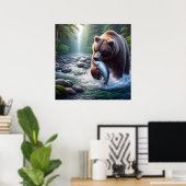 Poster Majestic Bear Catch (Bureau à domicile)