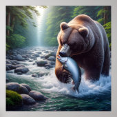 Poster Majestic Bear Catch (Devant)