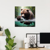 Poster Majestic Bear Catch (Bureau à domicile)