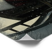 Poster Majestic Black Père Noël Magique Sleigh Ride (Coin)