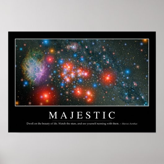 Poster Majestic : Citation inspirante (Devant)