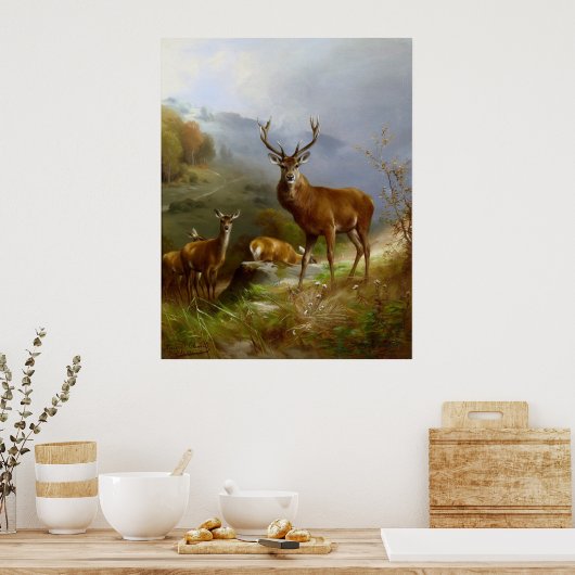 Poster Majestic Deer ~ (Cuisine)