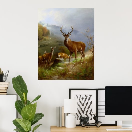 Poster Majestic Deer ~ (Bureau à domicile)