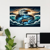 Poster Majestic Eagle Catch (Bureau à domicile)