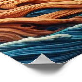 Poster Majestic Eagle Fishing dans une vague 36x24 (Coin)