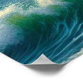 Poster Majestic Eagle Swooping Down to Catch Fish 20x16 (Coin)