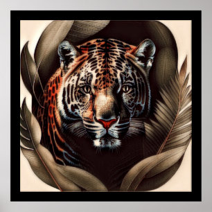 Poster Majestic Jaguar - Roi De La Jungle