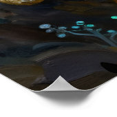 Poster Majestic Leopard on Cliff Ledge   (Coin)